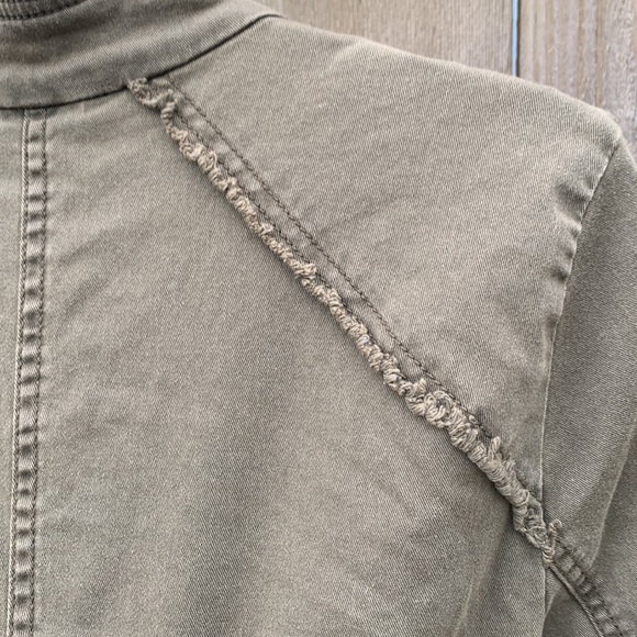 Free People military jacket romantic army green - Picture 9 of 9